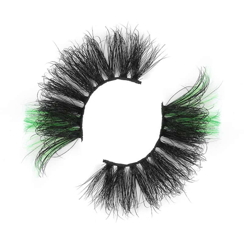 Green False Eyelashes CM01